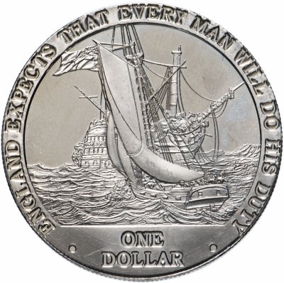 купить Острова Кука 1 доллар 2007 "Англия ждёт, что каждый выполнит свой долг"