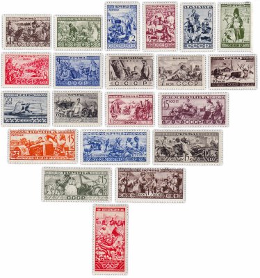 купить 1933 год Народы СССР чистые