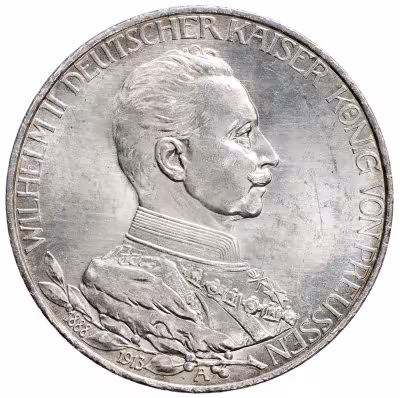 купить Германская империя [Пруссия] 3 марки 1913 A [J.112 / KM#535] "25 лет правления"