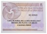 Купить Парагвай 1 гуарани 2017 "Чемпионат мира по футболу 2018" в слабе с сертификатом
