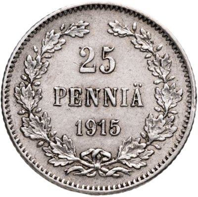 купить 25 пенни (pennia) 1915 S Российская Финляндия