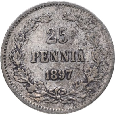 купить 25 пенни (pennia) 1897 L Российская Финляндия