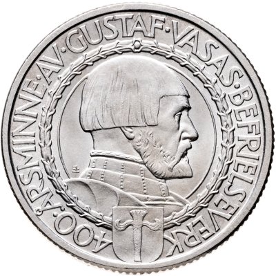 купить Швеция 2 кроны 1921 "400 лет Войне за Независимость"