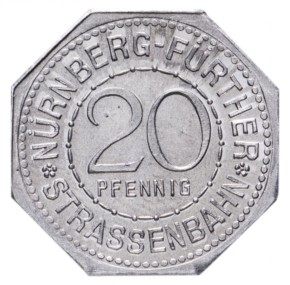 купить Германия, Нюрнберг 20 пфеннигов 1921 "Альбрехт Дюрер" (трамвайный жетон)