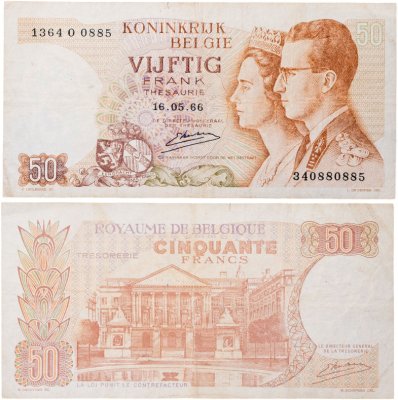 купить Бельгия 50 франков 1966 год