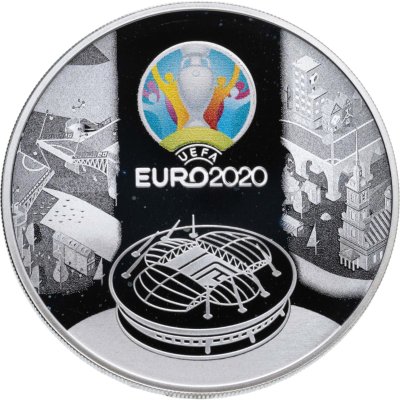 купить 3 рубля 2021 СПМД Чемпионат Европы по футболу 2020 года (UEFA EURO 2020)