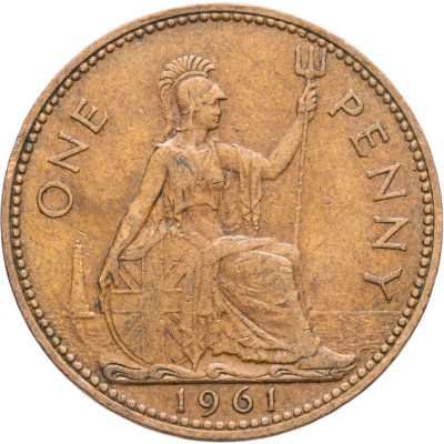 купить Великобритания 1 пенни (penny) 1961