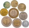 Купить Турция набор 9 штук 5, 10, 25, 50 курушей и 1, 5000, 100000 лир 1986-2016
