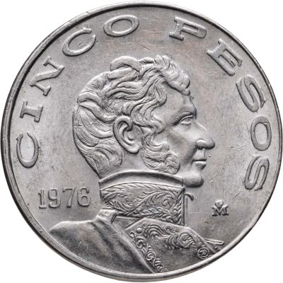 купить Мексика 5 песо (pesos) 1976