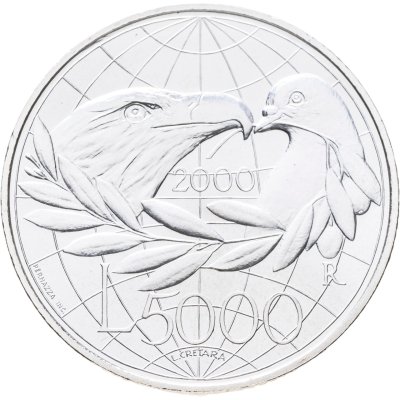 купить Сан-Марино 5000 лир (lire) 2000 "Мир"