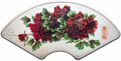 купить Острова Кука 5 долларов 2008 "Пионы - цветы небесной красоты"