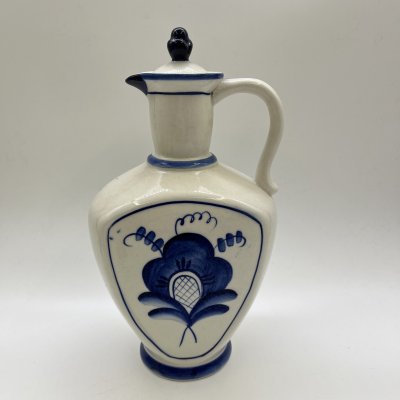 купить Кувшин с крышкой "Цветок, фарфор, роспись, Объединение «Гжель», СССР, 1972-1985 гг.