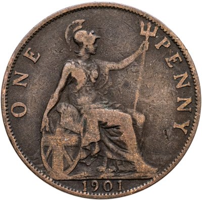 купить Великобритания 1 пенни (penny) 1901