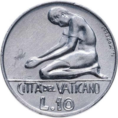 Купить Ватикан 10 лир (lire) 1978