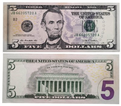 купить США 5 долларов 2009 год (Pick 531) B-Нью Йорк