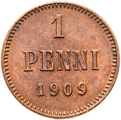купить 1 пенни (penni) 1909 Российская Финляндия