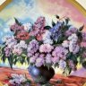 Купить Настенная тарелка с изображением цветов, фарфор, золочение, деколь, Elan Gallery, Россия, 2004-2010 гг.
