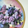 Купить Настенная тарелка с изображением цветов, фарфор, золочение, деколь, Elan Gallery, Россия, 2004-2010 гг.