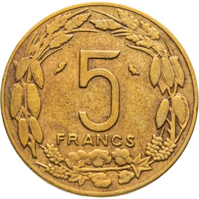 купить Экваториальная Африка и Камерун 5 франков (francs) 1968