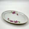 Купить Блюдо овальное, украшенное цветочным декором, фарфор, деколь, золочение, Freiberger Porzellan, ГДР, 1970-1995 гг.