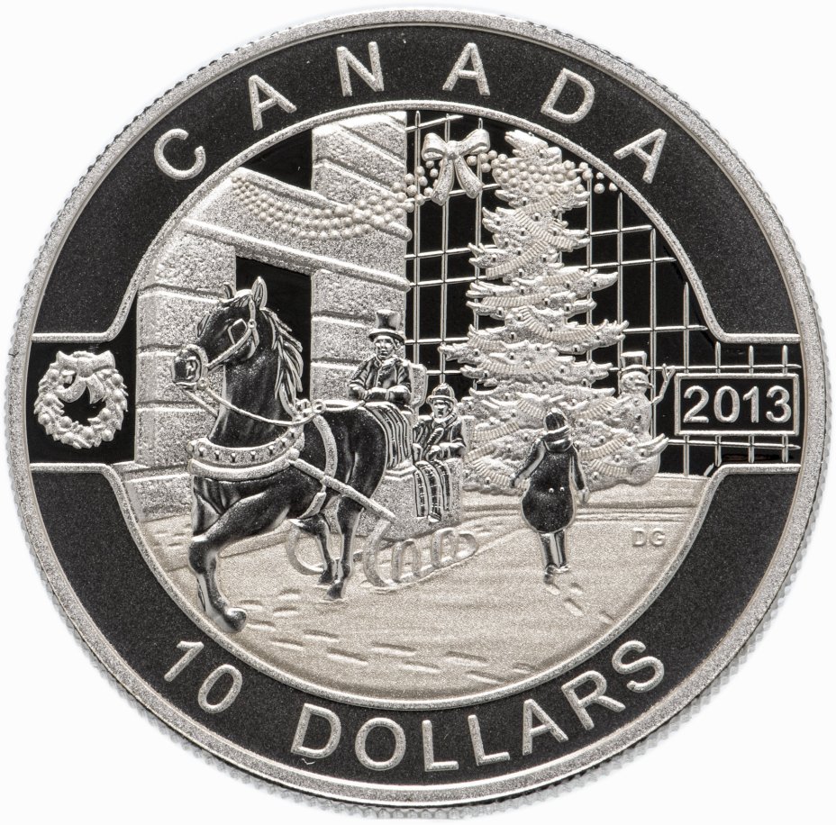купить Канада 10 долларов 2013 "Каникулы" в футляре, с сертификатом