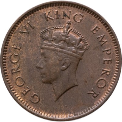 купить Британская Индия 1/4 анны (anna) 1939