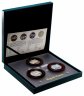 Купить Ниуэ, набор из 3-х монет 1 доллар 2012 Proof "Цветы - Ирисы" в футляре с сертификатом