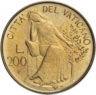 купить Ватикан 200 лир 1980
