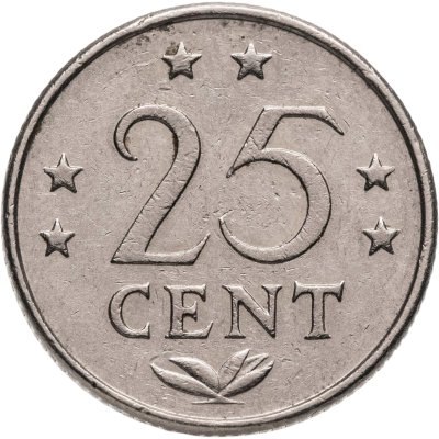 купить Нидерландские Антильские острова 25 центов (cents) 1980