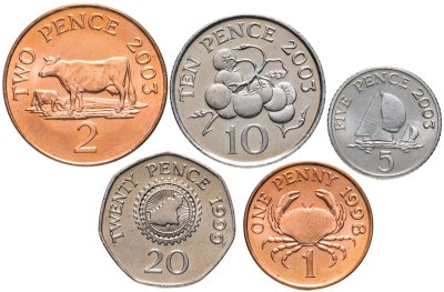 купить Гернси набор монет 1998-2003 (5 штук)