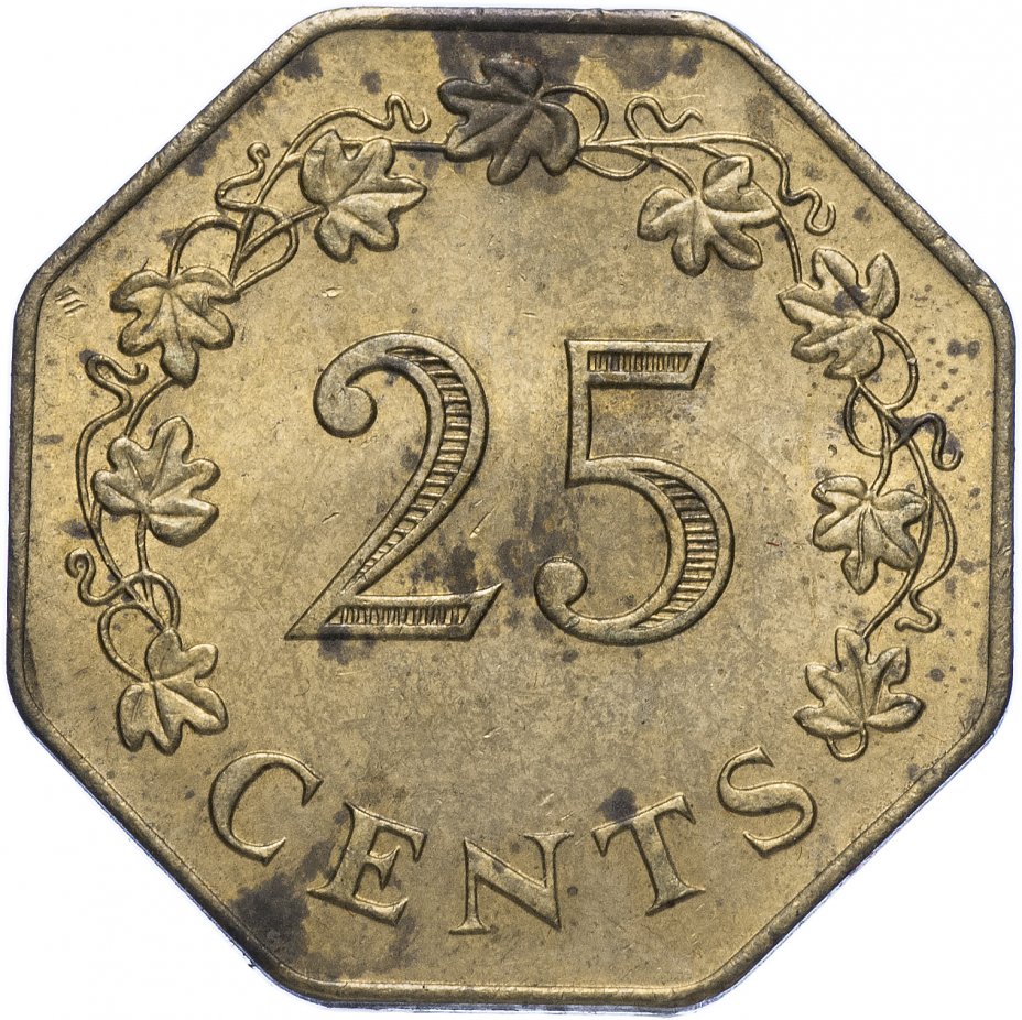 купить Мальта 25 центов 1975