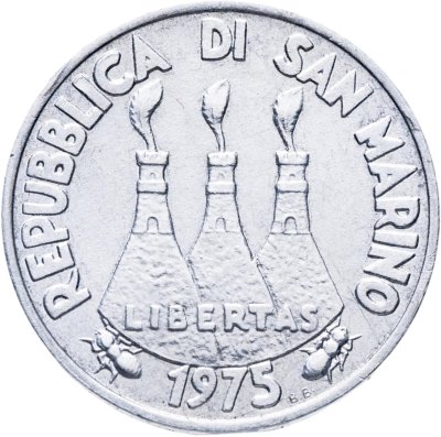 купить Сан-Марино 1 лира (lira) 1975 Любовь у животных