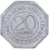 Купить Германия (Нюрнберг) нотгельд  20 пфеннигов 1921 "Новая ратуша" трамвайный жетон