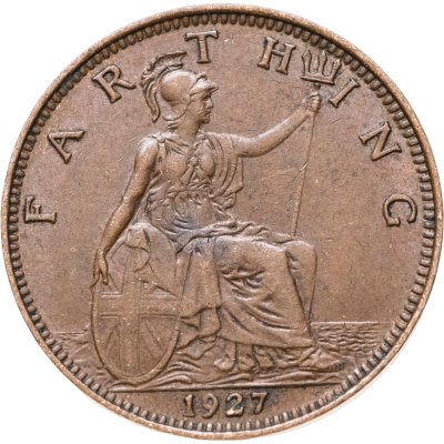 купить Великобритания 1 фартинг (farthing) 1927