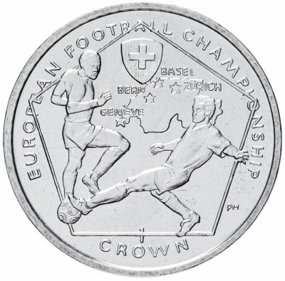 купить Остров Мэн 1 крона (crown) 2008 Чемпионат Европы 2008 по футболу