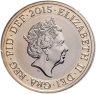 Купить Великобритания 2 фунта (pounds) 2015 "Возрождение Британии" в буклете