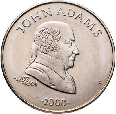 купить Либерия 5 долларов (dollars) 2000 "Джон Адамс (1797-1801)"