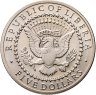 Купить Либерия 5 долларов (dollars) 2000 "Джон Адамс (1797-1801)"