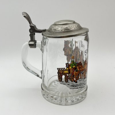 купить Кружка пивная "Original Bierzug", стекло, металл, деколь, Германия, 1960-1980 гг.