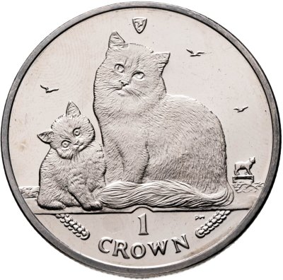 купить Остров Мэн 1 крона (crown) 2013 "Кошки - Сибирская кошка"