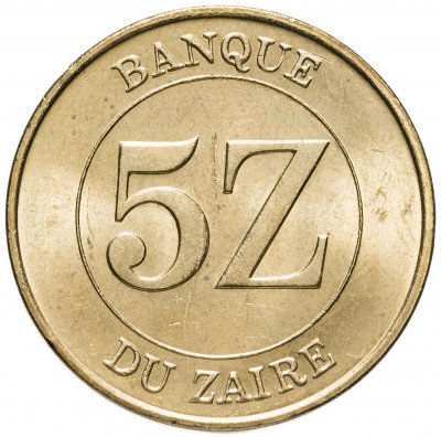 купить Заир 5 заиров (zaire) 1987