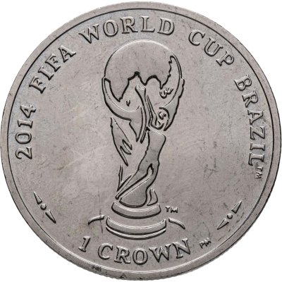 купить Остров Мэн 1 крона (crown) 2012 "Чемпионат мира по футболу 2014, Бразилия"