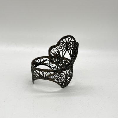 купить Оплетка для солонки в технике ажурная скань, металл, СССР, 1960-1980 гг.