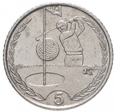 купить Остров Мэн 5 пенсов (pence) 1997