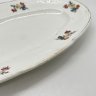 Купить Блюдо овальной формы с цветочным декором, фаянс, деколь, золочение, Конаковский фаянсовый завод им. М.И. Калинина (ЗиК Конаково), СССР, 1952-1962 гг.
