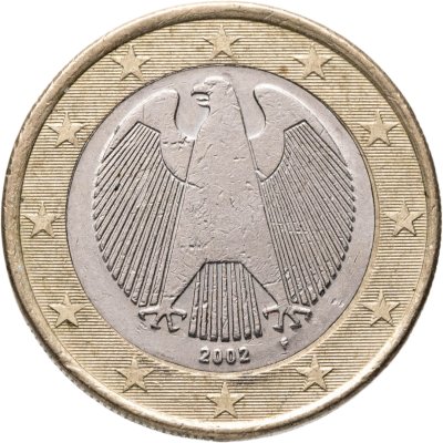 купить Германия 1 евро (euro) 2002 F