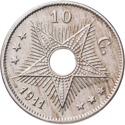 купить Бельгийское Конго 10 сантимов 1911