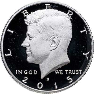купить США 50 центов (1/2 доллара, half dollar) 2015 S Proof Kennedy Half Dollar знак монетного двора: "S" - Сан-Франциско