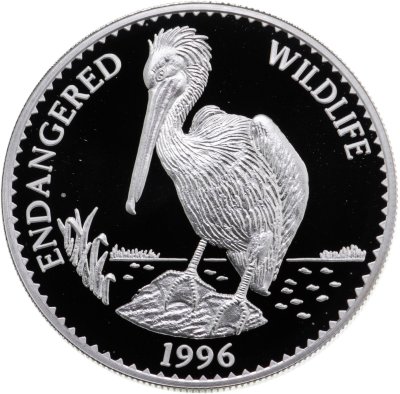 купить Монголия 500 тугриков 1996 "Вымирающие виды - Пеликан"