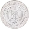 Купить Германия 1 марка 1989, знак монетного двора:  "J" - Гамбург